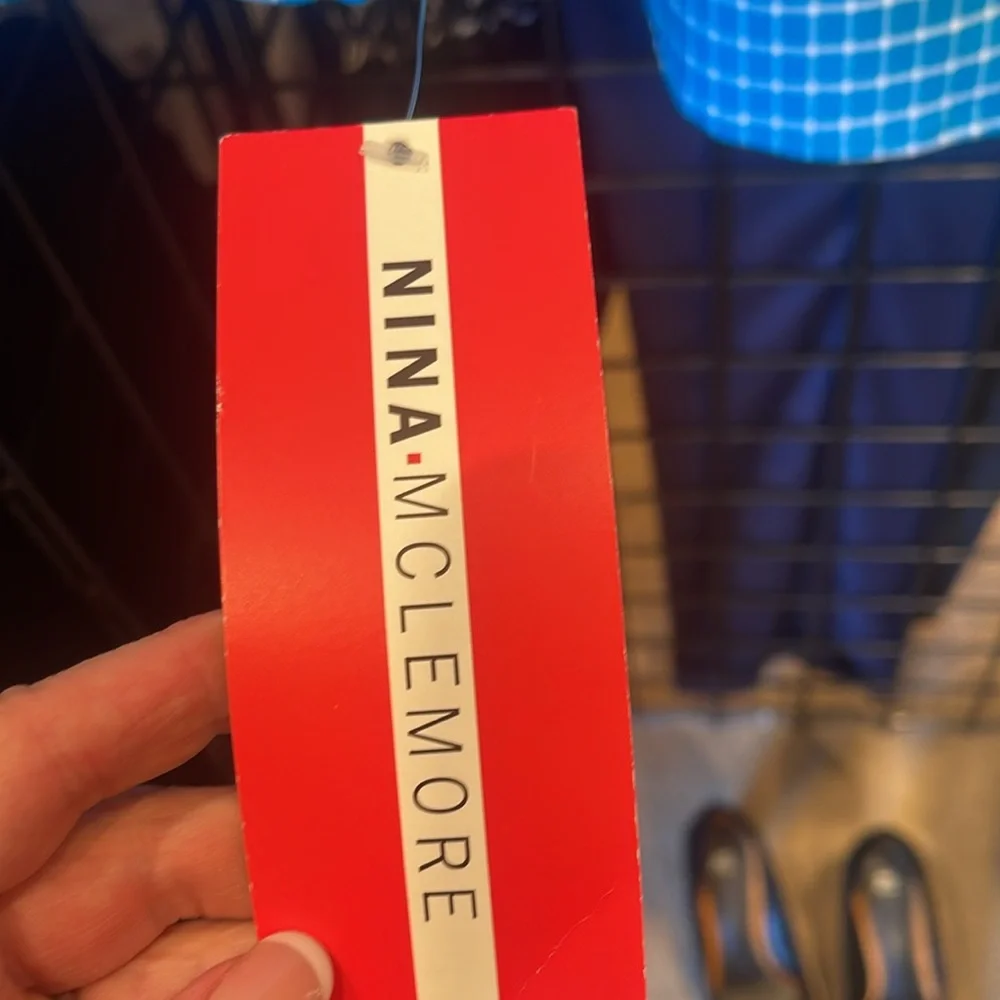 Nina Mclemore dazure and white tattersall shirt jacket nwt size 6 - Picture 6 of 6